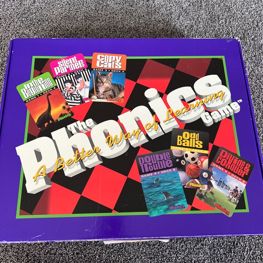 Hooked on Phonics Learning Game Complete Box Set: VHS Cassettes Card Decks Etc..